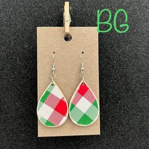 Homemade wood earrings